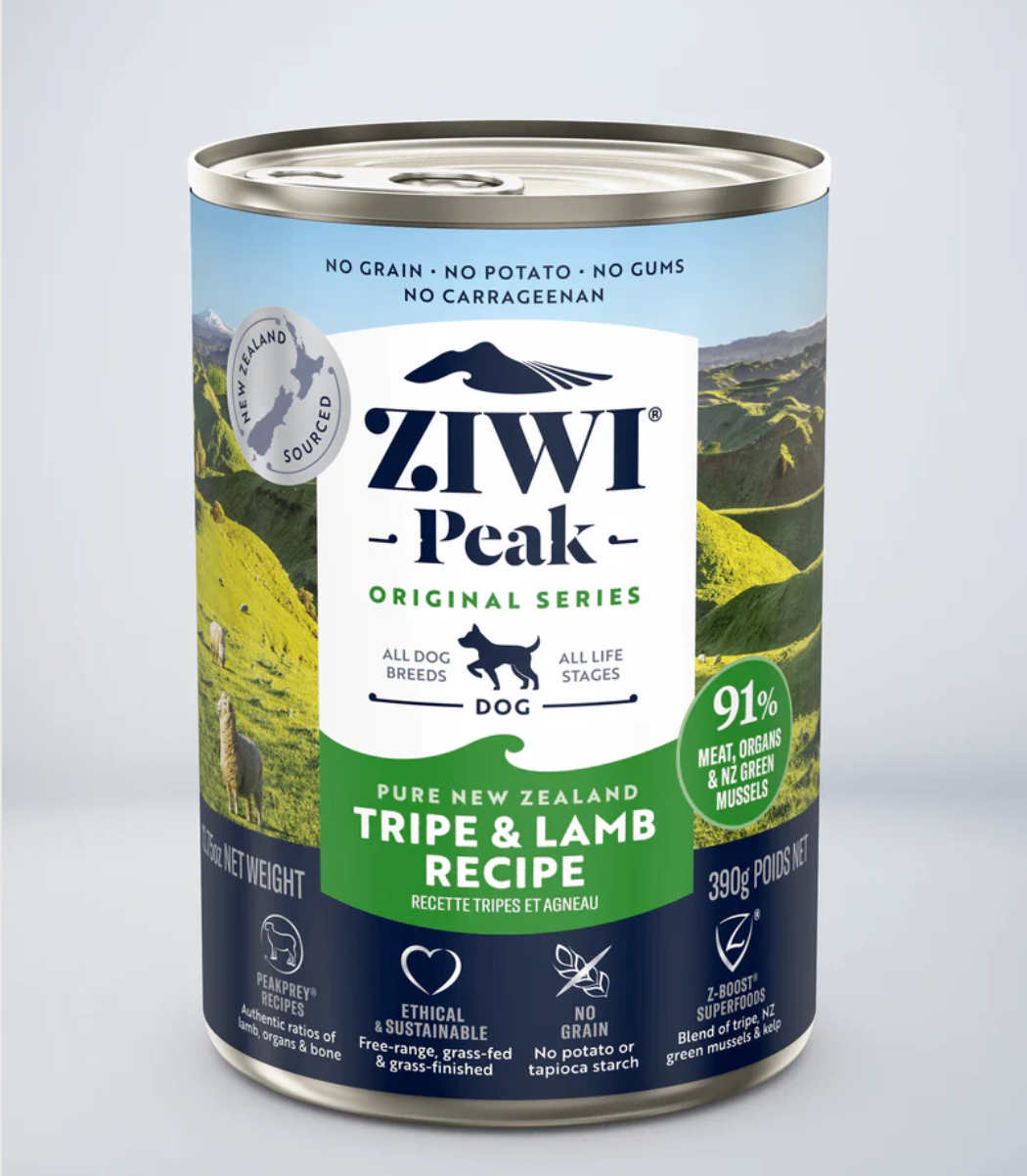 ZIWI　ウェットドッグフード トライプ＆ラム　390g