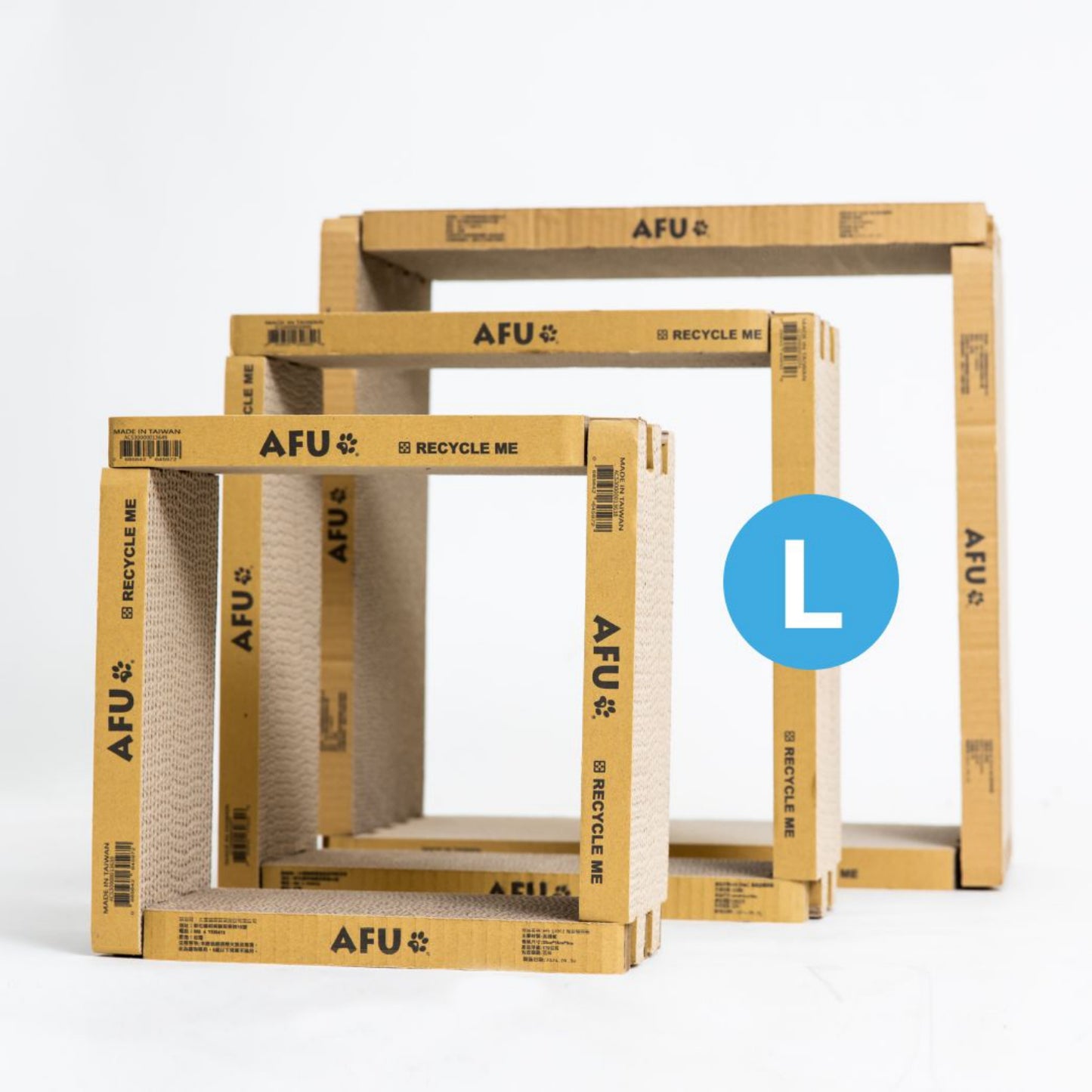 AFU JAPAN DIY 猫爪とぎ板（L サイズ×4 枚）